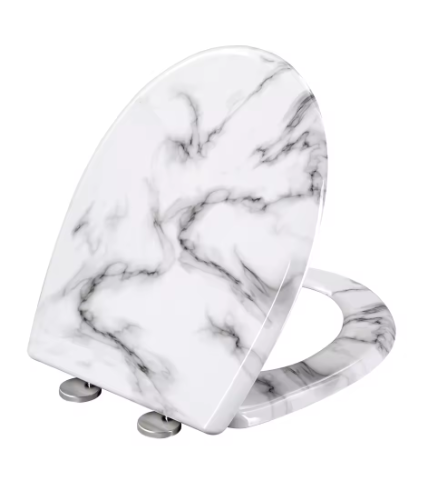 O-Vormige WC-Bril met Toiletdeksel – Soft-Close, Quick Release en Duurzaam Materiaal