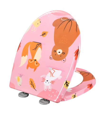 O-Vormige WC-Bril met Toiletdeksel – Soft-Close, Quick Release en Duurzaam Materiaal