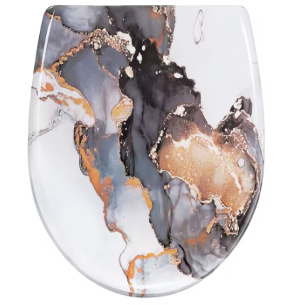 O-Vormige WC-Bril met Toiletdeksel – Soft-Close, Quick Release en Duurzaam Materiaal