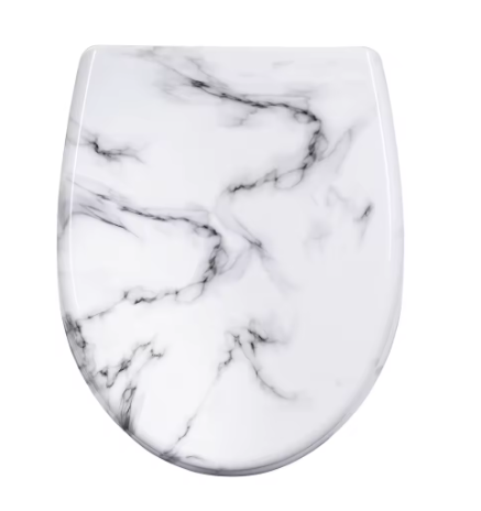 O-Vormige WC-Bril met Toiletdeksel – Soft-Close, Quick Release en Duurzaam Materiaal