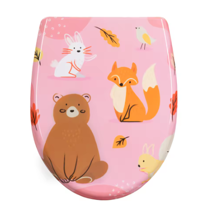 O-Vormige WC-Bril met Toiletdeksel – Soft-Close, Quick Release en Duurzaam Materiaal