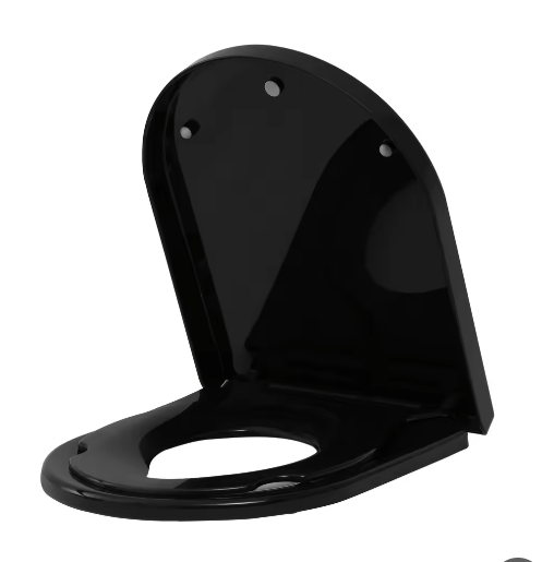 D-Vormige Familie WC-Bril met Magnetisch Kinderzitje – Soft-Close en Quick Release