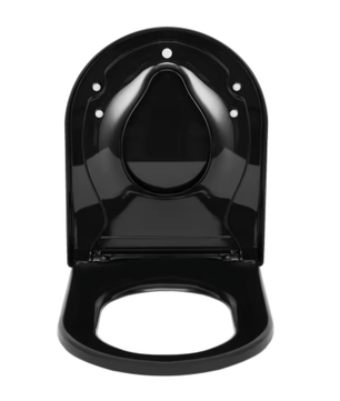 D-Vormige Familie WC-Bril met Magnetisch Kinderzitje – Soft-Close en Quick Release