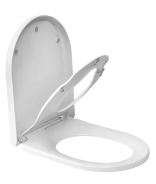 D-Vormige Familie WC-Bril met Magnetisch Kinderzitje – Soft-Close en Quick Release