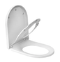 D-Vormige Familie WC-Bril met Magnetisch Kinderzitje – Soft-Close en Quick Release