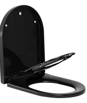 D-Vormige Familie WC-Bril met Magnetisch Kinderzitje – Soft-Close en Quick Release