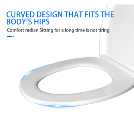 Ovale WC-Bril met Soft-Close – Quick Release, Topmontage en 360° Verstelbare Scharnieren