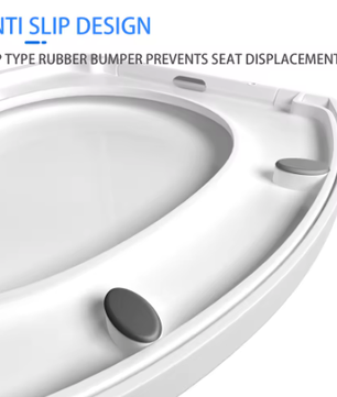 Ovale WC-Bril met Soft-Close – Quick Release, Topmontage en 360° Verstelbare Scharnieren