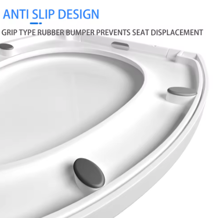 Ovale WC-Bril met Soft-Close – Quick Release, Topmontage en 360° Verstelbare Scharnieren