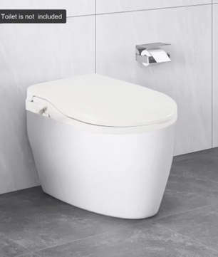 Niet-Elektrische Toiletbril met Dubbel Mondstuksysteem – Voor- en Achterwas, Soft-Close Demping en Ergonomische Zitting