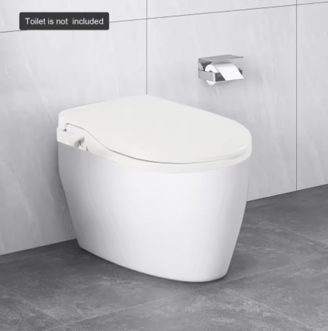 Niet-Elektrische Toiletbril met Dubbel Mondstuksysteem – Voor- en Achterwas, Soft-Close Demping en Ergonomische Zitting