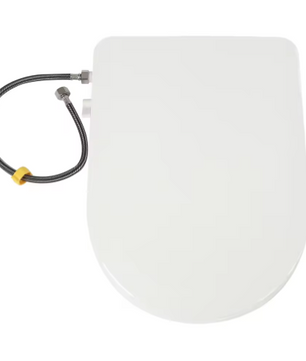 Niet-Elektrische Toiletbril met Dubbel Mondstuksysteem – Voor- en Achterwas, Soft-Close Demping en Ergonomische Zitting