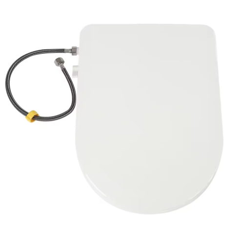 Niet-Elektrische Toiletbril met Dubbel Mondstuksysteem – Voor- en Achterwas, Soft-Close Demping en Ergonomische Zitting