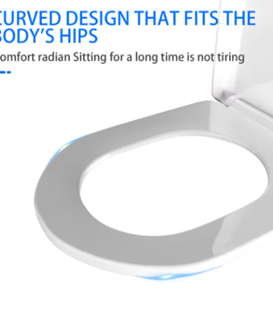 Premium D-Vorm Toiletbril met Soft-Close – Afneembaar Antibacterieel Toiletdeksel met Verstelbare Scharnieren