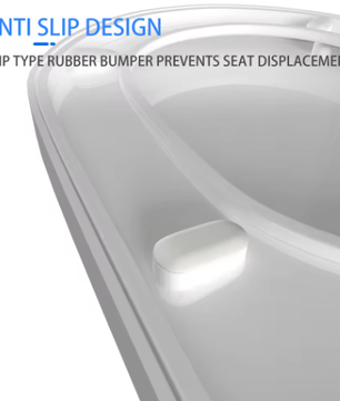 Premium D-Vorm Toiletbril met Soft-Close – Afneembaar Antibacterieel Toiletdeksel met Verstelbare Scharnieren