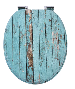 Toiletbril met Soft-Close en Quick Release – MDF Toiletdeksel met Decoratief Motief