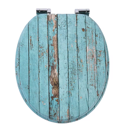 Toiletbril met Soft-Close en Quick Release – MDF Toiletdeksel met Decoratief Motief