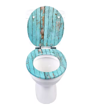Toiletbril met Soft-Close en Quick Release – MDF Toiletdeksel met Decoratief Motief