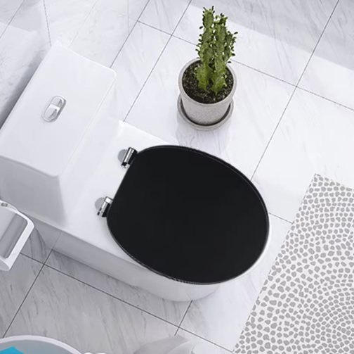 Toiletbril met Soft-Close en Quick Release – MDF Toiletdeksel met Decoratief Motief