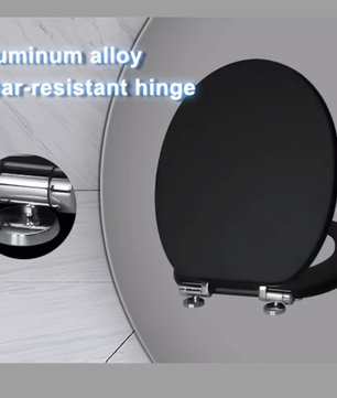 Toiletbril met Soft-Close en Quick Release – MDF Toiletdeksel met Decoratief Motief