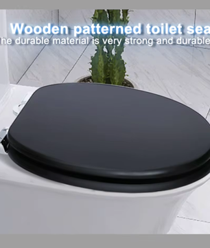 Toiletbril met Soft-Close en Quick Release – MDF Toiletdeksel met Decoratief Motief