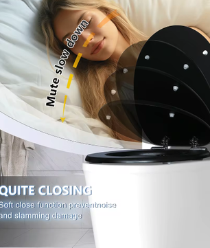 Toiletbril met Soft-Close en Quick Release – MDF Toiletdeksel met Decoratief Motief