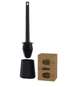 Ruitvormige Muurhangende Toiletborstelhouder – Moderne Reinigingsborstel voor Badkamer