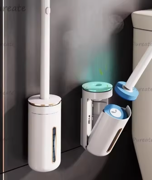 Wegwerp Toiletborstel Wandgemonteerd – Vervangbare Kop voor WC Reiniging