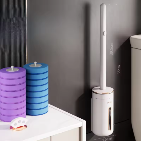 Wegwerp Toiletborstel Wandgemonteerd – Vervangbare Kop voor WC Reiniging