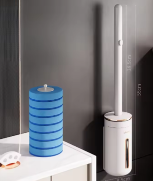 Wegwerp Toiletborstel Wandgemonteerd – Vervangbare Kop voor WC Reiniging