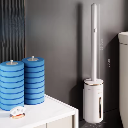 Wegwerp Toiletborstel Wandgemonteerd – Vervangbare Kop voor WC Reiniging