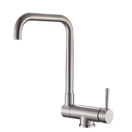 Roestvrijstalen Keukenkraan – Loodvrij, 360° Draaibaar, Enkele Handgreep