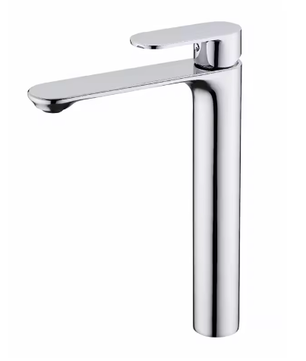 Hoge Wastafelmengkraan Badkamer – Messing Kraan met Enkele Hendel, Warm en Koud Water