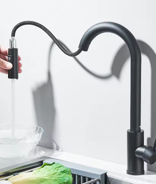 Uittrekbare Aanrechtkraan – 2 Functies, Mengkraan Warm en Koud, Enkele Hendel