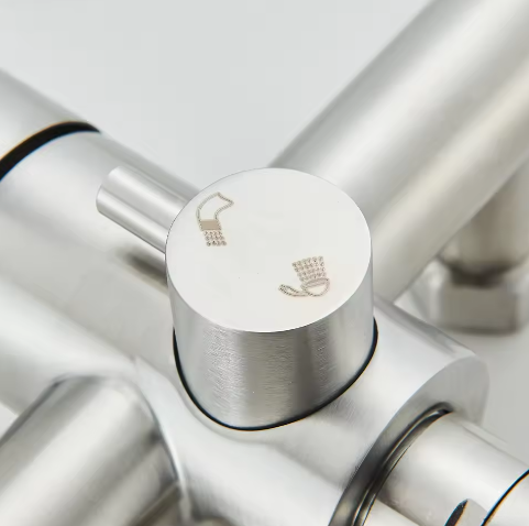 Keukenkranen Roestvrij Staal – Wandmontage Mengkraan met Spuitpistool