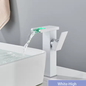 LED Badkamer Wastafelkraan Messing – Waterval Mengkraan Warm en Koud met Enkele Hendel
