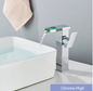 LED Badkamer Wastafelkraan Messing – Waterval Mengkraan Warm en Koud met Enkele Hendel