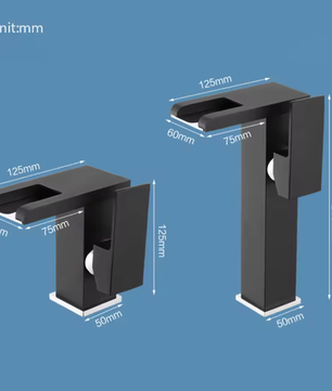 LED Badkamer Wastafelkraan Messing – Waterval Mengkraan Warm en Koud met Enkele Hendel