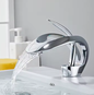 Waterval Wastafelkraan Messing – Mengkraan Warm en Koud Water, Modern Design