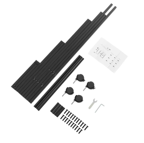 Vrijstaande 3-Rail Handdoekhouder met Wielen – Metalen Handdoekenrek Staand, Modern Zwart