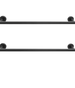 Set van 2 Wandgemonteerde Handdoekhouders – Metalen Handdoekrails 60 cm, Modern en Strak