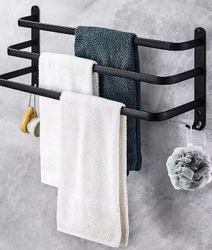 Handdoekstang 50 cm Zonder Boren – Badkamer Handdoekenrek Wandmontage