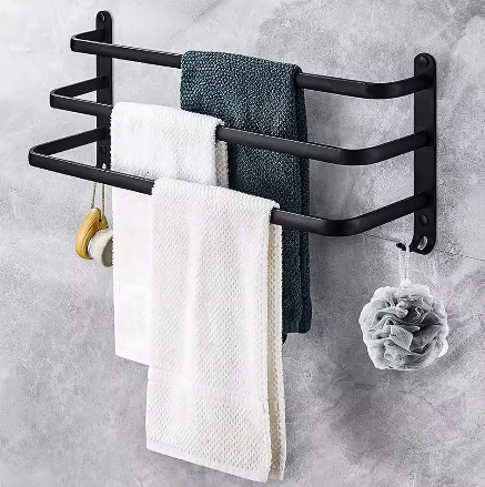 Handdoekstang 50 cm Zonder Boren – Badkamer Handdoekenrek Wandmontage