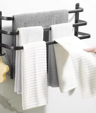 Handdoekstang 50 cm Zonder Boren – Badkamer Handdoekenrek Wandmontage