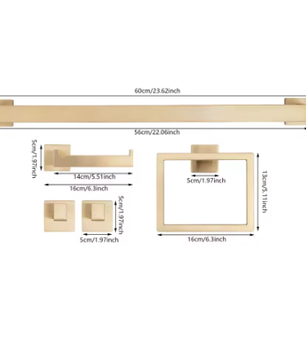 Roestvrijstalen Badkamerhanddoekset – Wandorganizer met 2 Haken