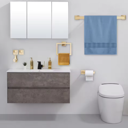 Roestvrijstalen Badkamerhanddoekset – Wandorganizer met 2 Haken