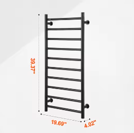 Elektrisch Handdoekverwarmer Rek – Wandmontage, 5 Temperatuurstanden