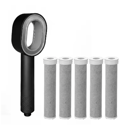 Luxe Douchefilter – Hoogwaardig Koolstofvezel Waterfilter voor Chloor en Hard Water