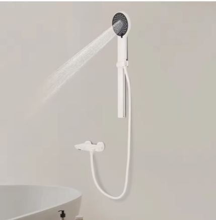 Handdoucheset met Houder en Opbergplatform – Aluminium Wandgemonteerd, Modern Design