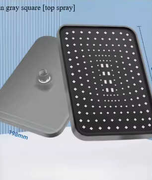 Grote Regendouchekop 30 cm – Hogedruk Topdouche 360° Draaibaar en Waterbesparend